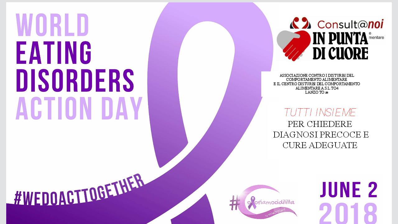 2 Giugno 2018 – World Eating Disorders Action Day