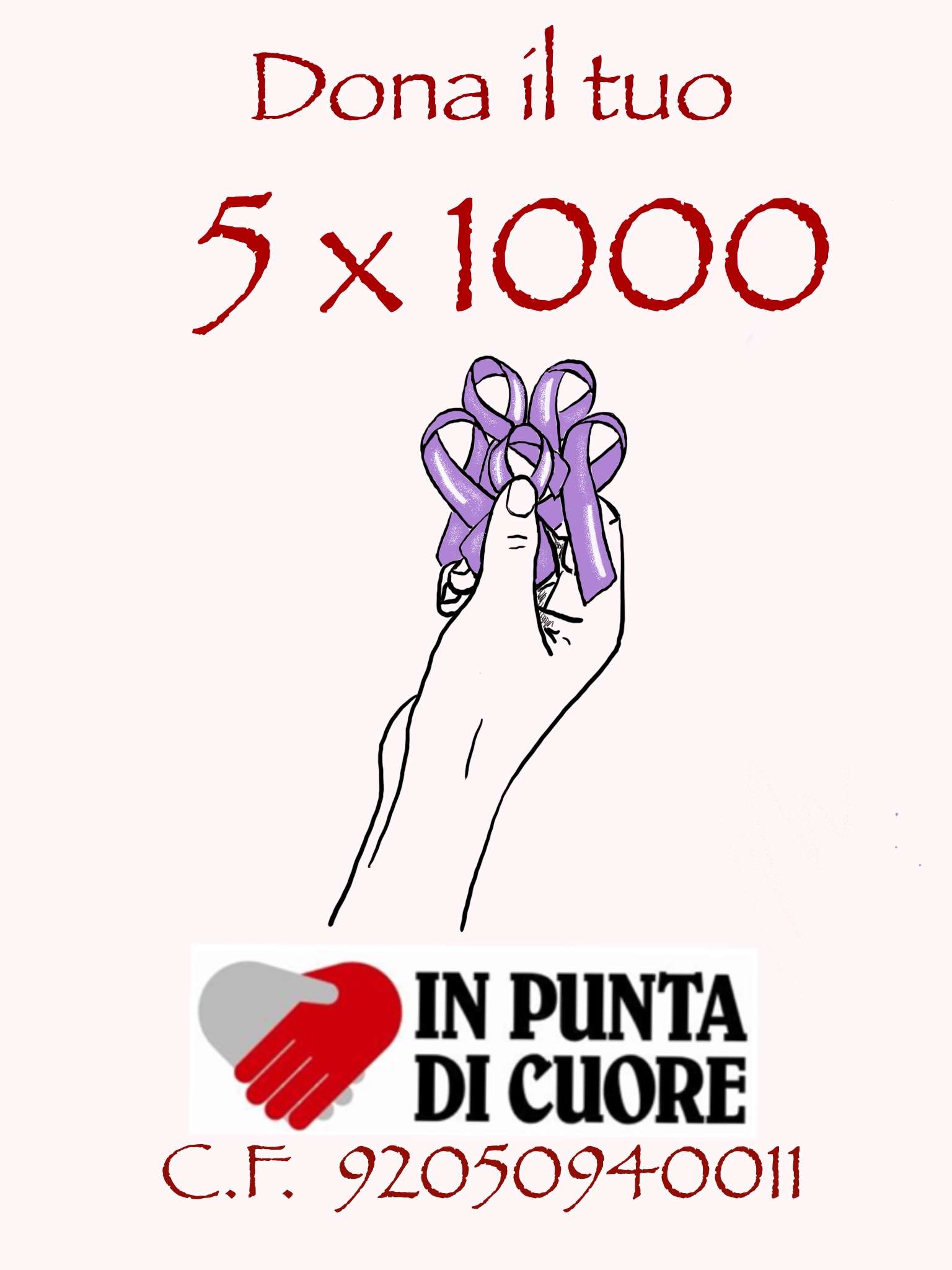 IL TUO 5X1000 per IN PUNTA DI CUORE